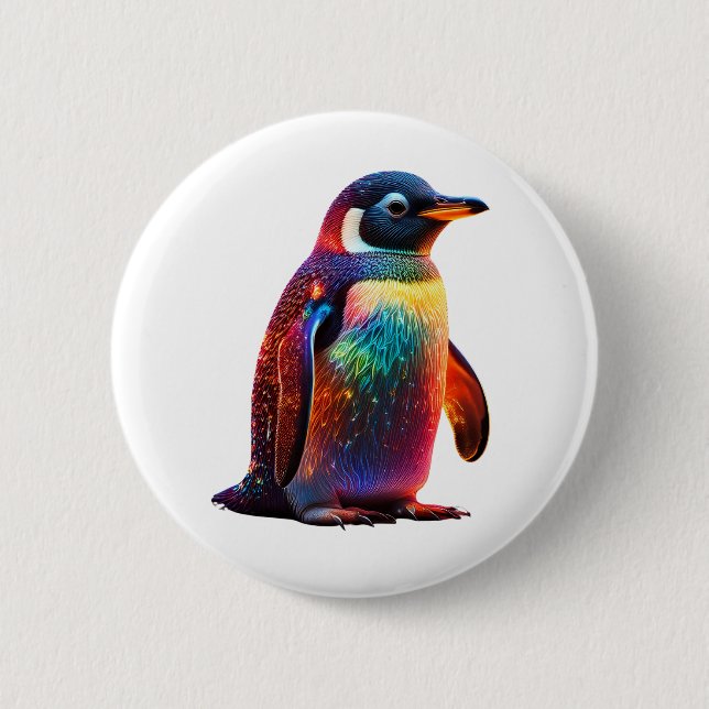 Luminous Penguin Charm Button (Front)