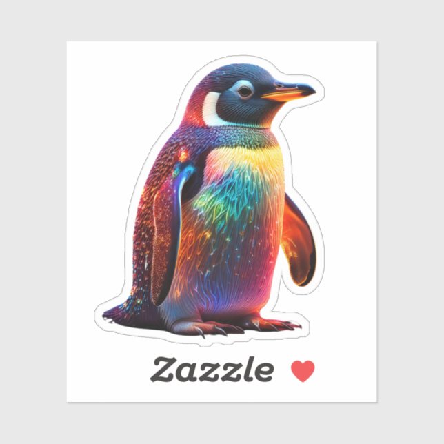 Luminous Penguin Charm Sticker (Sheet)