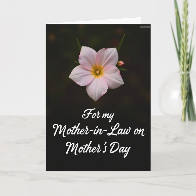 Luminous Petals Mothers Card (Front)