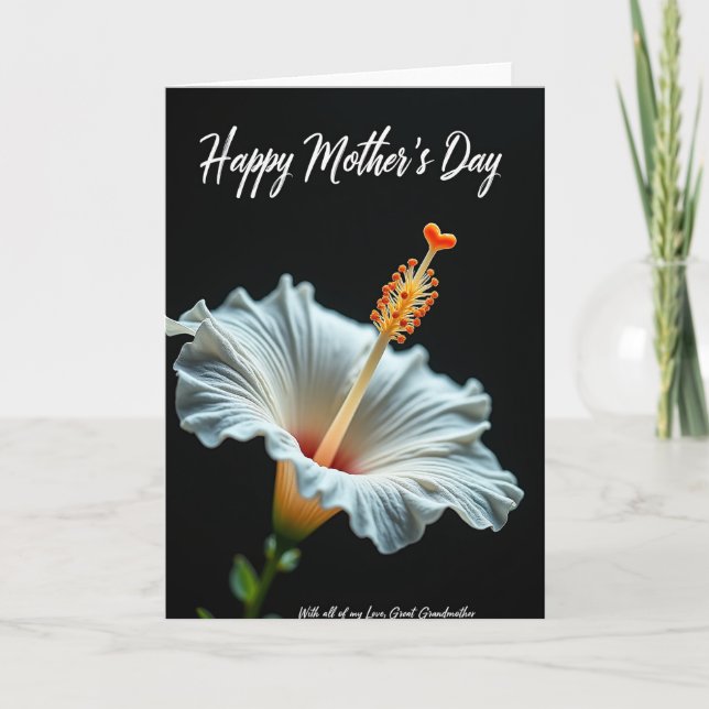 Luminous Petals Mothers Day Card (Front)