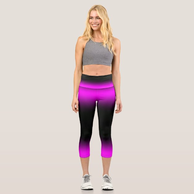 ombre capri leggings