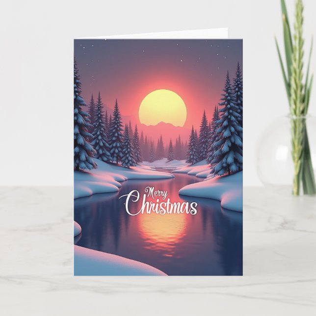 Luminous Reflection Christmas Card (Front)