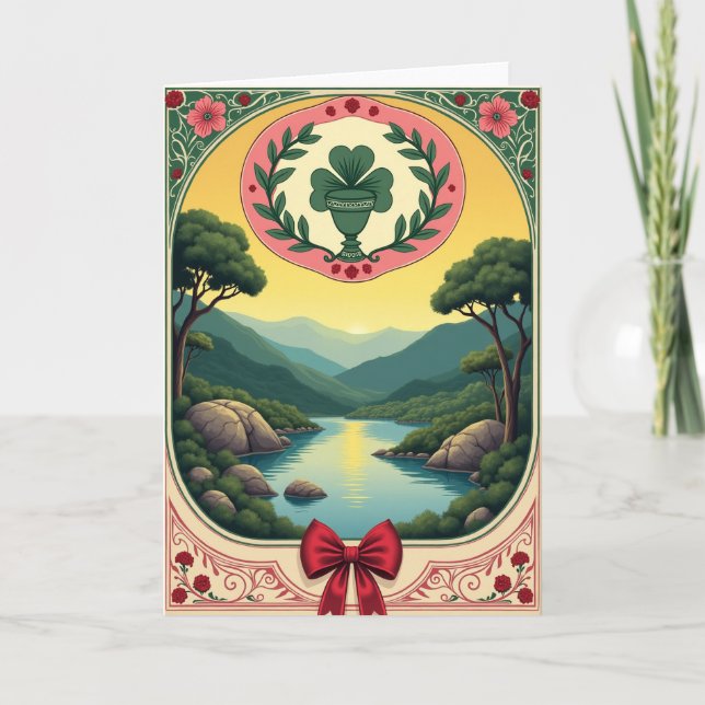 Luminous River Valley View Card (Front)