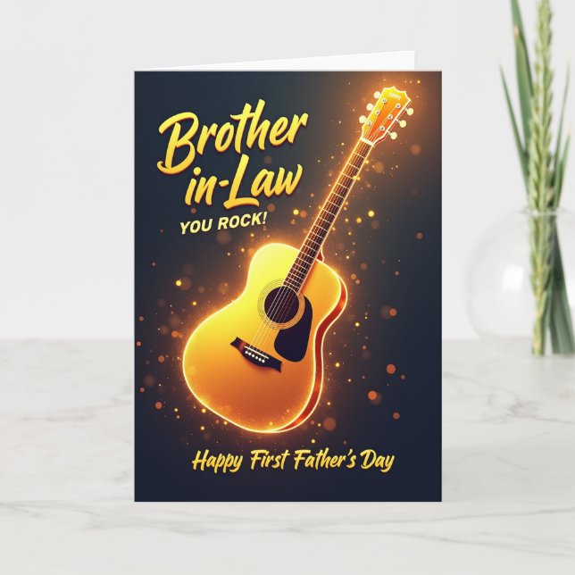 Luminous Rock Fathers Day Card (Front)