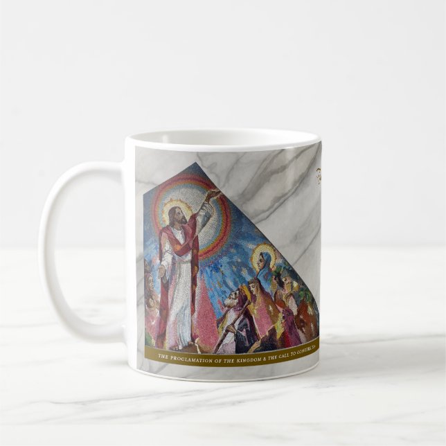 Luminous Rosary Mysteries Item #3: Proclamation Coffee Mug (Left)