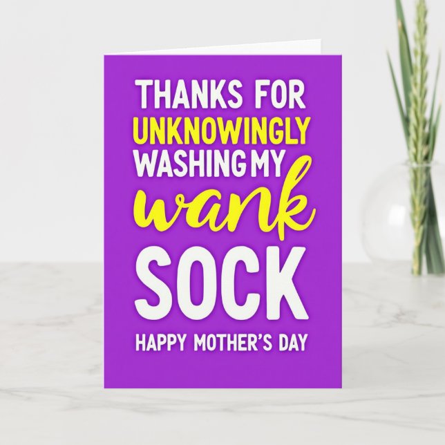 Luminous Script Mothers Day Card (Front)