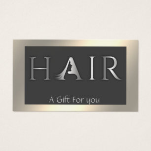 Luminous shiny elegant HAIR gift certificate