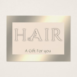 Luminous shiny elegant HAIR gift certificate