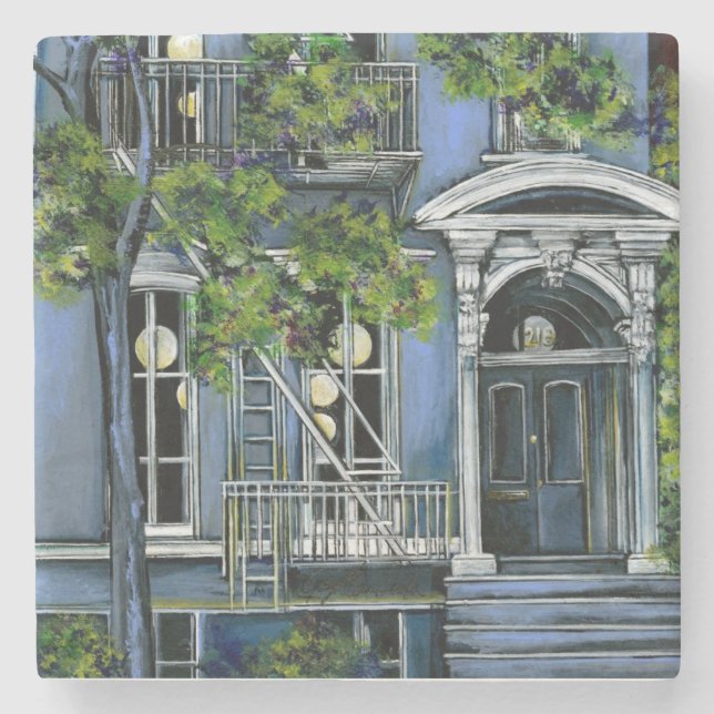 Luminous Sphere from Within, New York City Stone Coaster (Front)