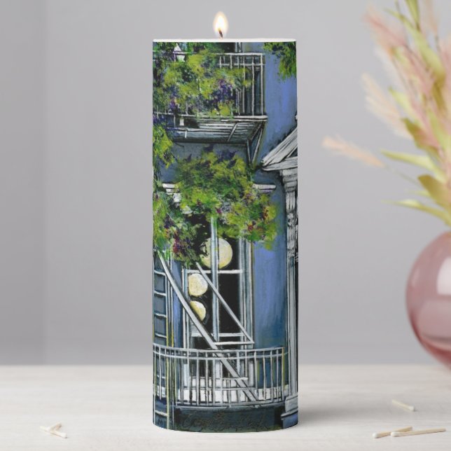 Luminous Spheres from within Pillar Candle (In Situ)