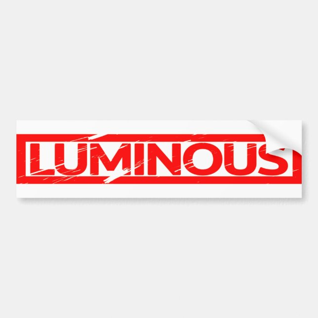 Luminous Stamp Bumper Sticker (Front)