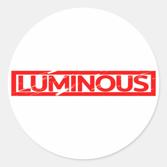 Luminous Stamp Classic Round Sticker (Front)