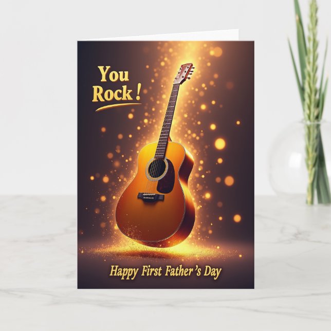 Luminous Strings Fathers Day Card (Front)