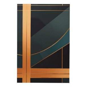 Luminous Structure Wood Wall Art