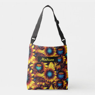 Luminous Sunflowers Crossbody Bag
