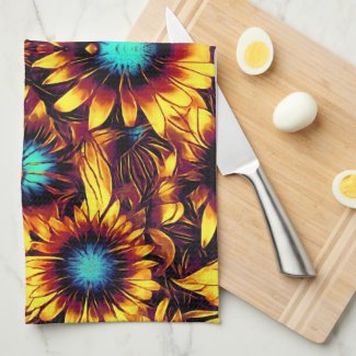 Luminous Sunflowers