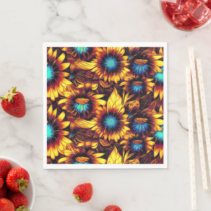 Luminous Sunflowers Napkins