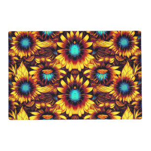 Luminous Sunflowers Placemat