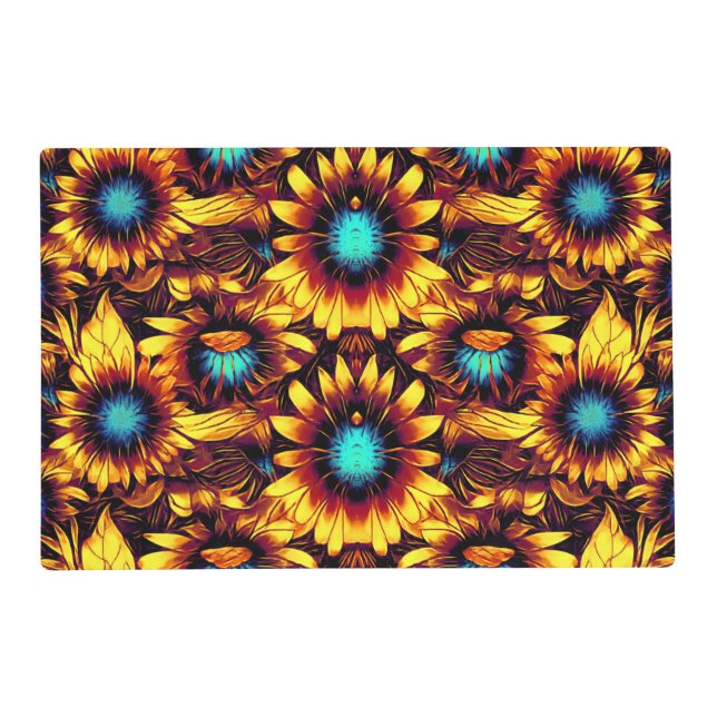 Luminous Sunflowers Placemat (Front)