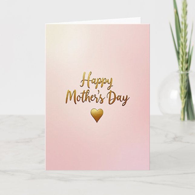 Luminous Sweet Mothers Day Card (Front)