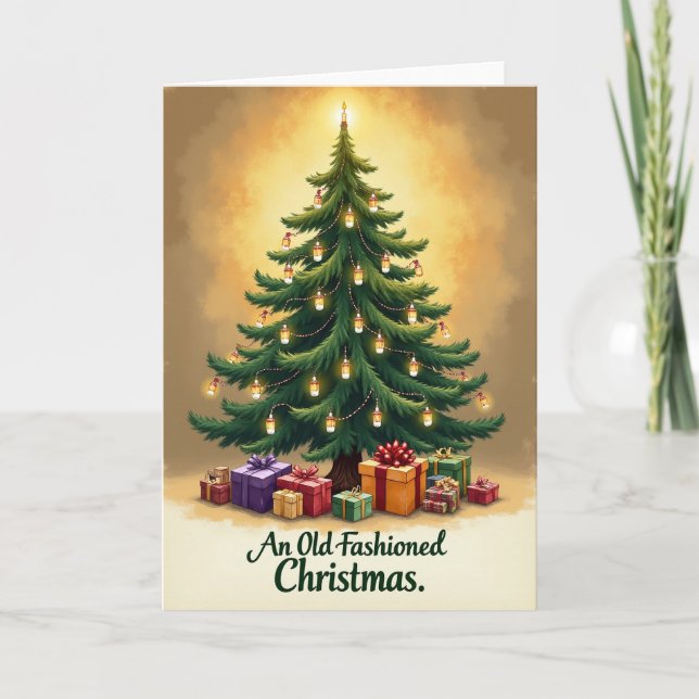 Luminous Tree Christmas Card (Front)