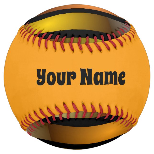 Luminous Tunnel Colorful Graphic Pattern Name Softball (Front)