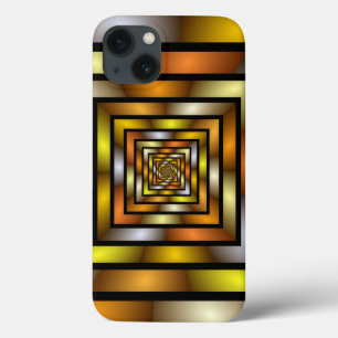 Luminous Tunnel Colorful Trippy Fractal Graphic iPhone 13 Case