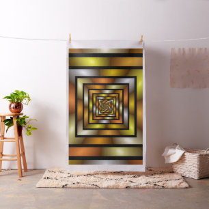 Luminous Tunnel Colorful Trippy Fractal Graphic Fabric