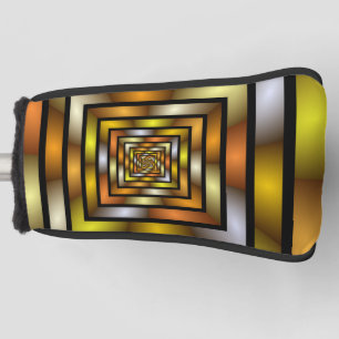 Luminous Tunnel Colorful Trippy Fractal Graphic Golf Head Cover