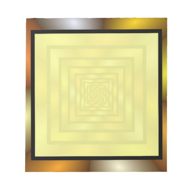 Luminous Tunnel Colorful Trippy Fractal Graphic Notepad (Front)
