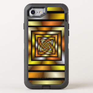 Luminous Tunnel Colorful Trippy Fractal Graphic OtterBox Defender iPhone SE/8/7 Case