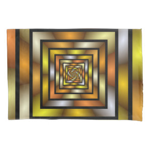 Luminous Tunnel Colorful Trippy Fractal Graphic Pillow Case