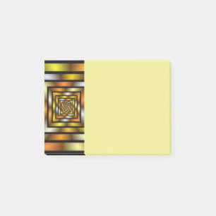 Luminous Tunnel Colorful Trippy Fractal Graphic Post-it Notes