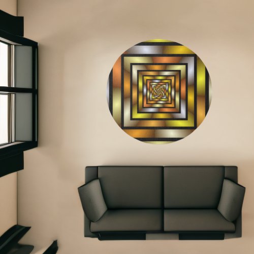 Luminous Tunnel Colorful Trippy Fractal Graphic Rug