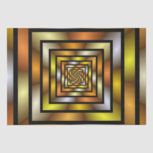 Luminous Tunnel Colorful Trippy Fractal Graphic Tissue Paper