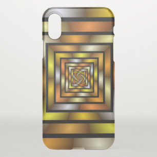 Luminous Tunnel Colorful Trippy Fractal Graphic iPhone X Case