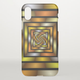 Luminous Tunnel Colorful Trippy Fractal Graphic iPhone XS Case