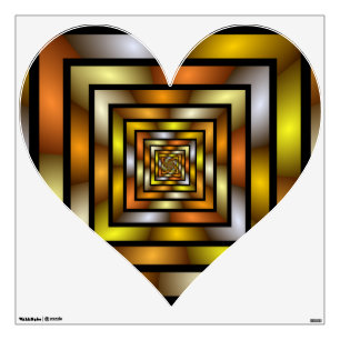 Luminous Tunnel Colorful Trippy Fractal Graphic Wall Decal