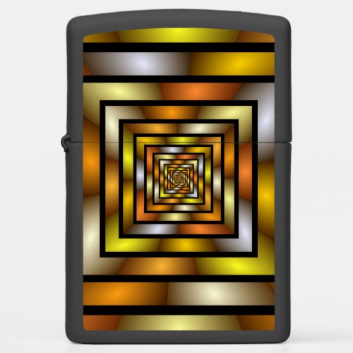 Luminous Tunnel Colorful Trippy Fractal Graphic Zippo Lighter