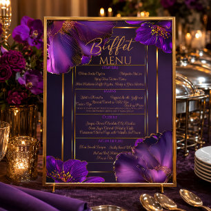Luminous Violets Purple Buffet Menu