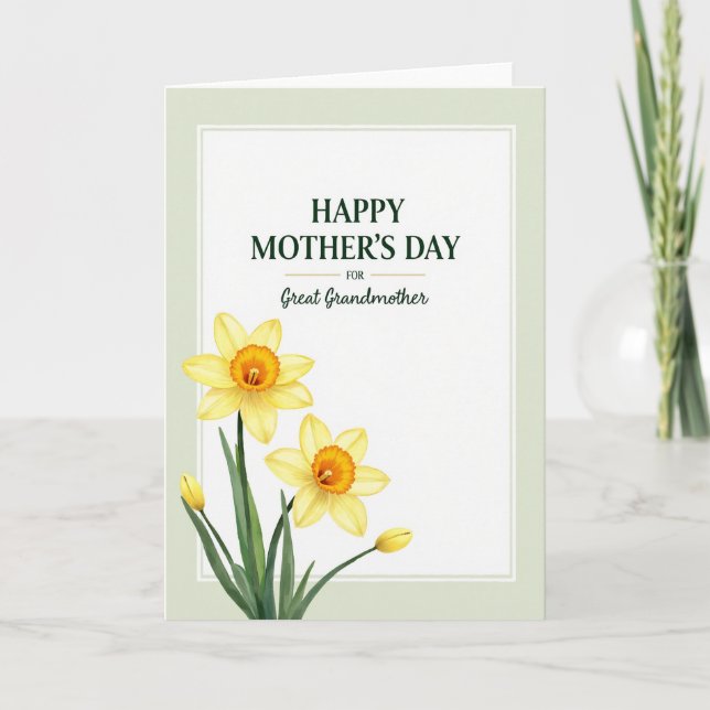 Luminous Yellow Flowers Day Card (Front)