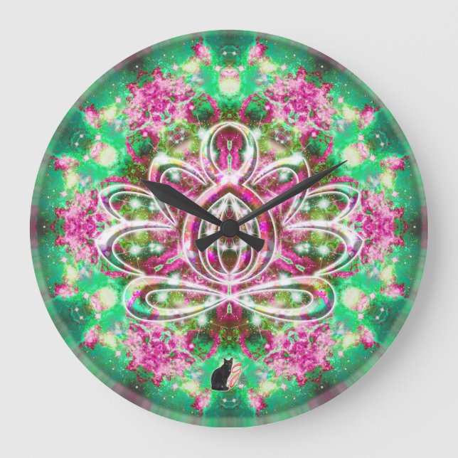 Luminous Zen Lotus Clock (Front)