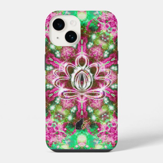 Luminous Zen Lotus Iphone Case (Back)