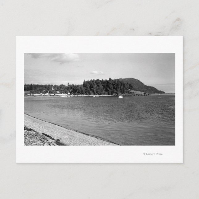 Lummi Island, WA - View of Lago Bay Photograph Postcard (Front)