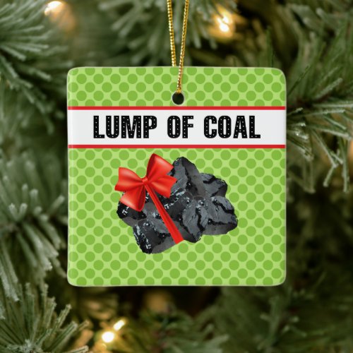 Lump of Coal Christmas Tree Ornament