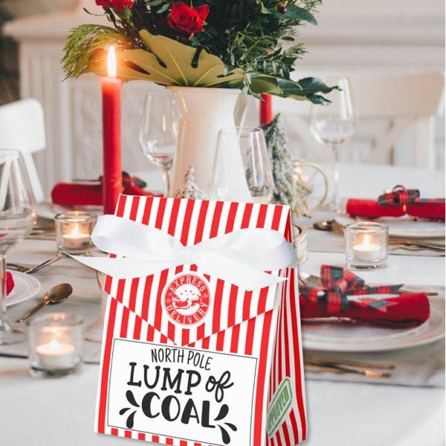 Lump of Coal funny Christmas secret Santa party Fa Favor Boxes (Creator Uploaded)