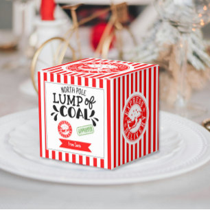 Lump of Coal funny Christmas secret Santa party Fa Favor Boxes