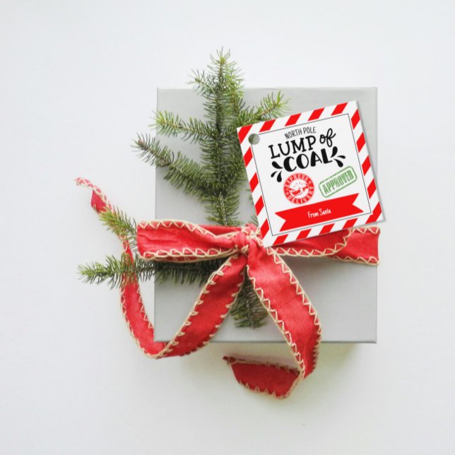 Lump of Coal funny funky Christmas secret Santa Favor Tags (Creator Uploaded)