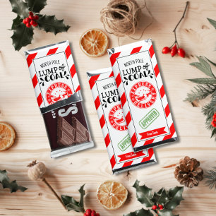 Lump of Coal funny funky Christmas secret Santa Hershey Bar Favors
