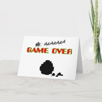 Lump Of Coal-Game Over Holiday Card